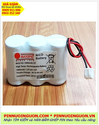Pin sạc 3.6v SC1800mAh; Pin đèn exit thoát hiểm 3.6v SC1800mAh; Pin đèn sự cố khẩn cấp 3.6v SC1800mAh